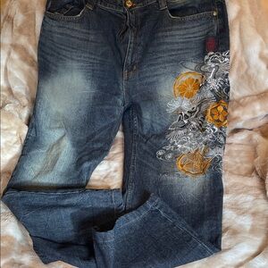 Embroidered men  Denim Jeans